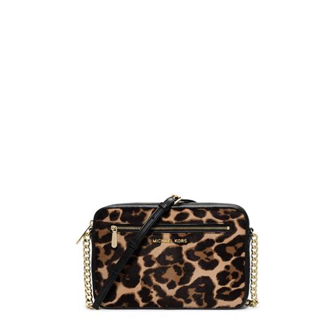 michael kors leopard calf hair crossbody bags|Leopard Calf Hair and Leather Convertible Crossbody Bag.